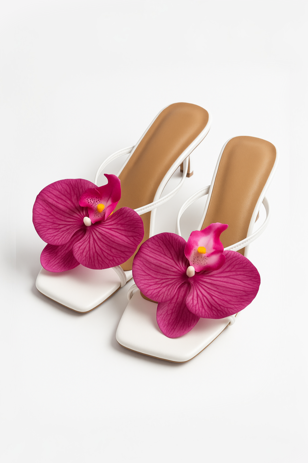 Sandales Florales en Rose