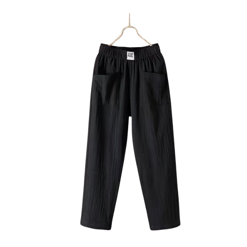 CLAUDIA | PANTALON EN LIN À HAUTE TAILLE